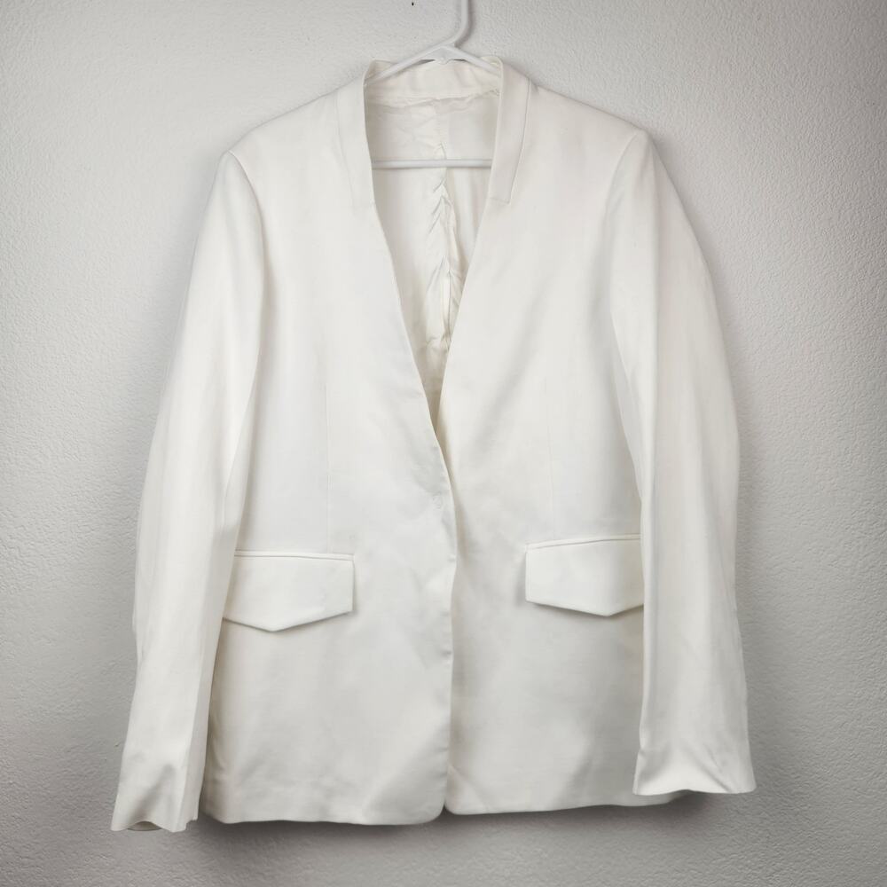 Joseph Barr Fluid Blazer in Off White Size 40 Italian US 8 NWT